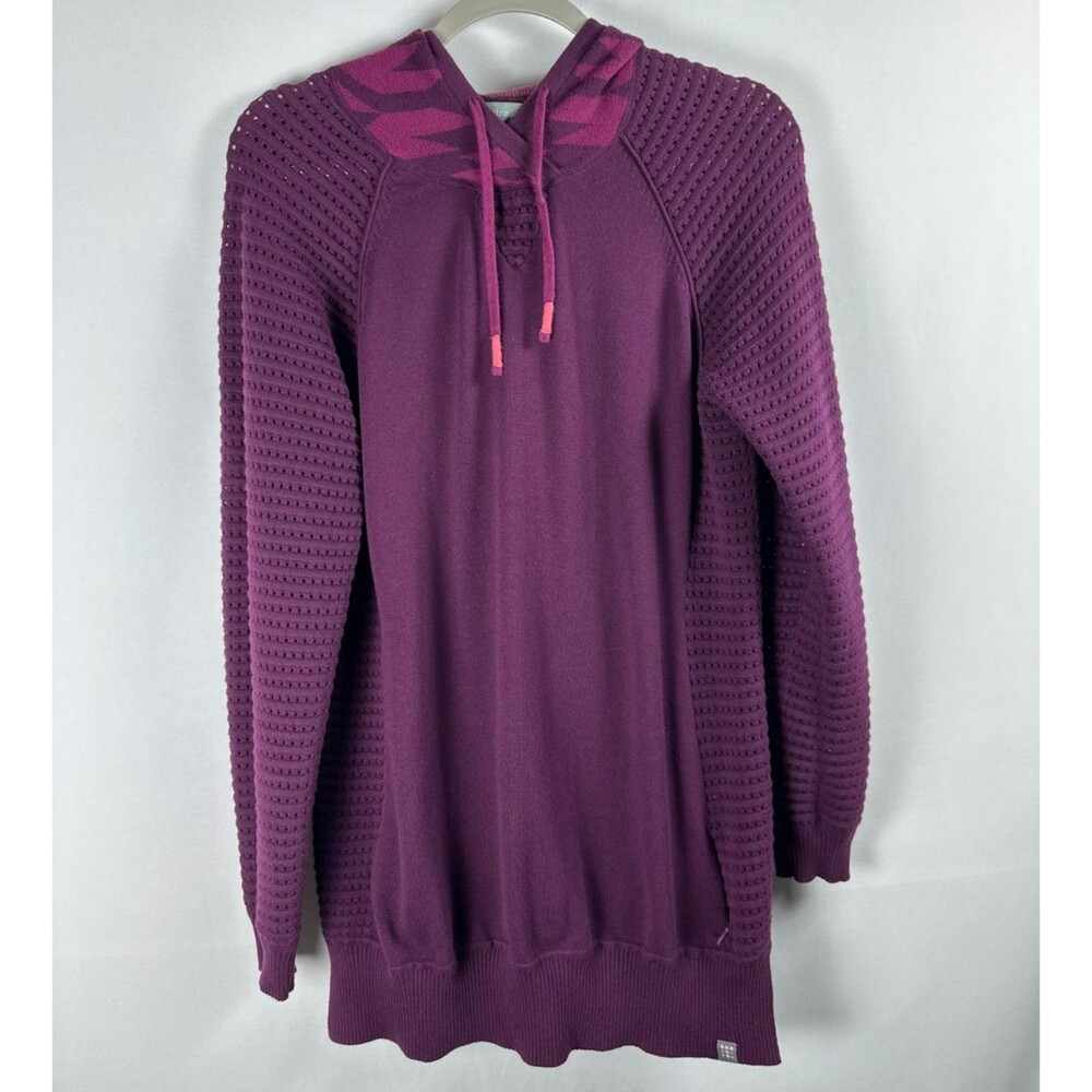 Title Nine Dekker Beach Tunic Hoodie XL Purple Sweater Boho Athleisure Gorpcore